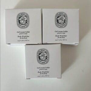Diptyque White Body Wash Bar Set